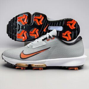 Nike Air Zoom Infinity Tour 2 Mens Golf Shoes Size 11 Grey Orange HQ2158-001 NEW
